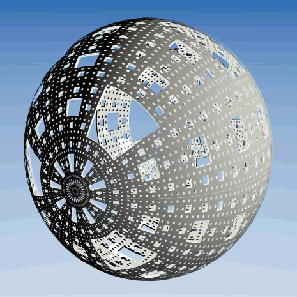 tapis de sierpinski sur la sphère